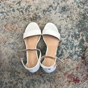 Kelly and Katie white heeled shoes. Lightly worn.